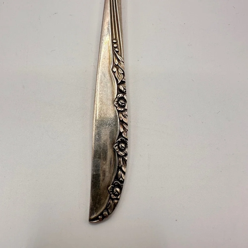 Wm A Rogers Oneida Silverplate‎ Teaspoon Gardenia BRITTANY ROSE Vintage AA
